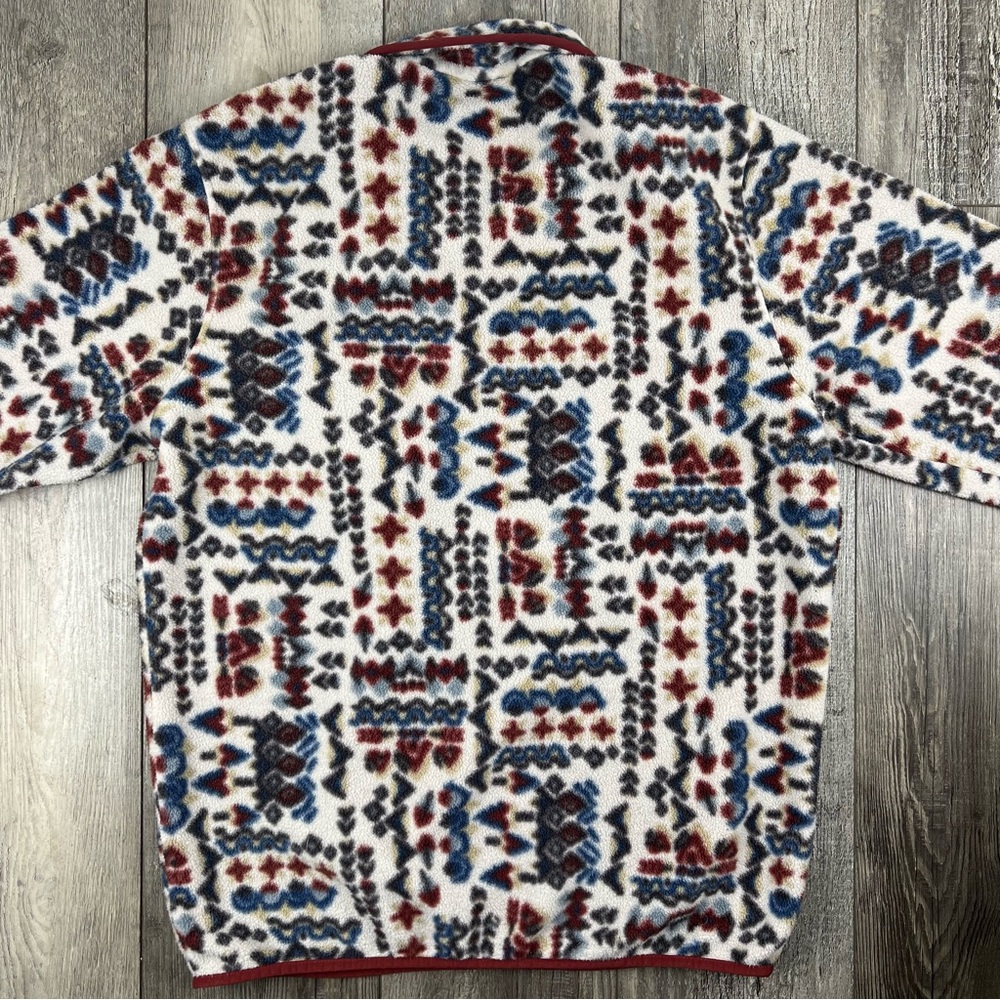 Patagonia Synchilla Snap T Men’s Medium Fleece Pullover Wandering Woods Aztec - Picture 6 of 8